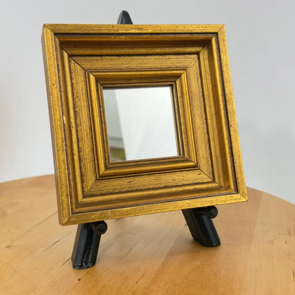 Vintage Set Gold Gilt Mirrors Wood Framed Ornate French Style Mirror Wall Decor